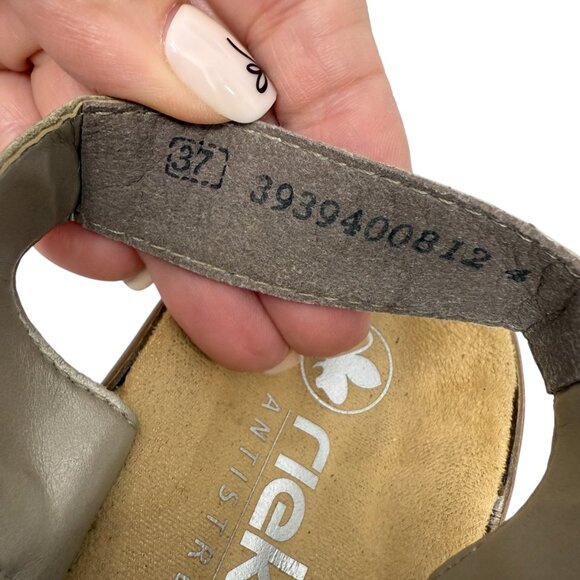 Rieker Antistress Regina Leather Slingback Comfort Women's sandals size 6 - Picture 8 of 9